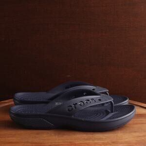 Crocs Sandals Unisex SZ M9 W11 Blue Baya II Flip Flop Waterproof Thong Shoes NWT